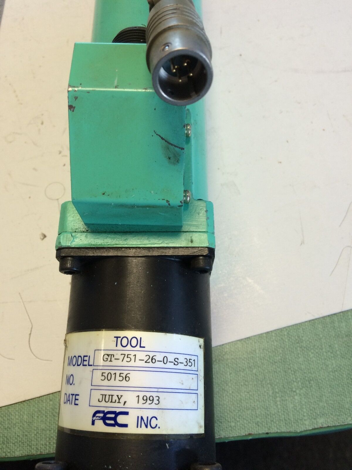 Fec Gt-751-26-0-S-351 1/2" Drive Td-35-Gto-75 Nutrunner Re150w,Pre-6005,Bb