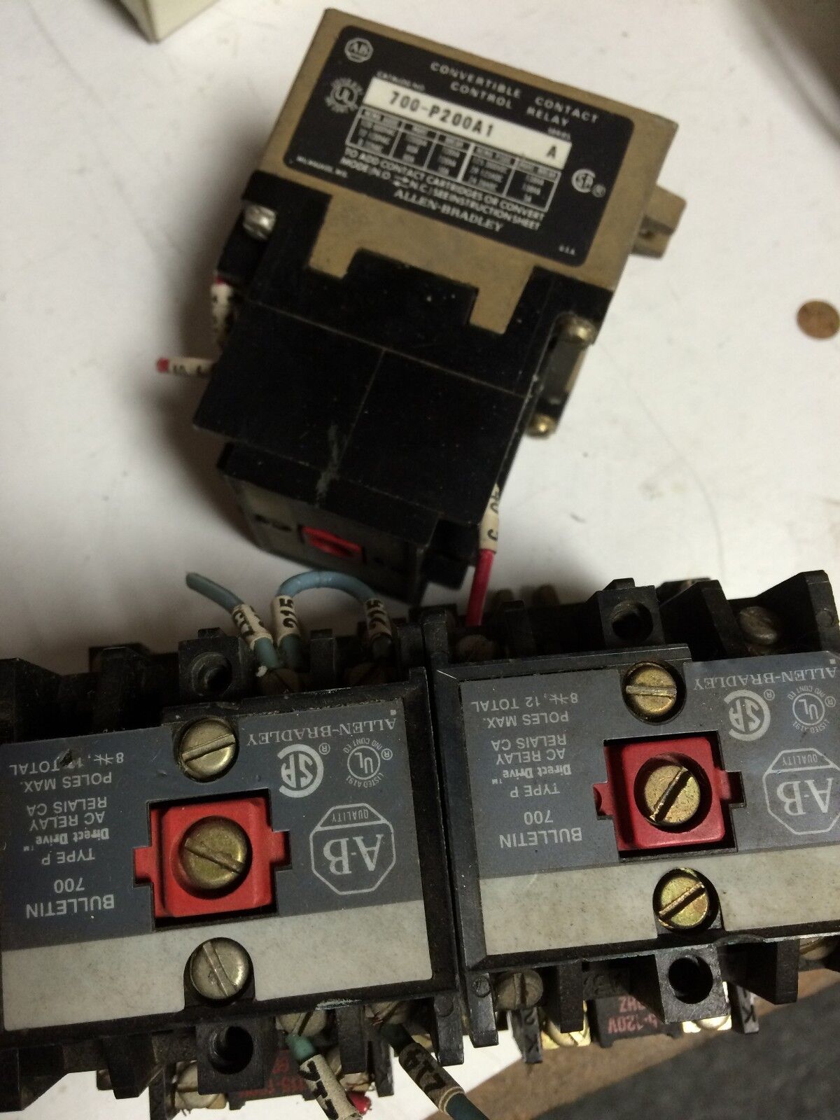 Allen Bradley 120V 700 Ak, 700-P200a1,110V Ac Control Relay,Bq