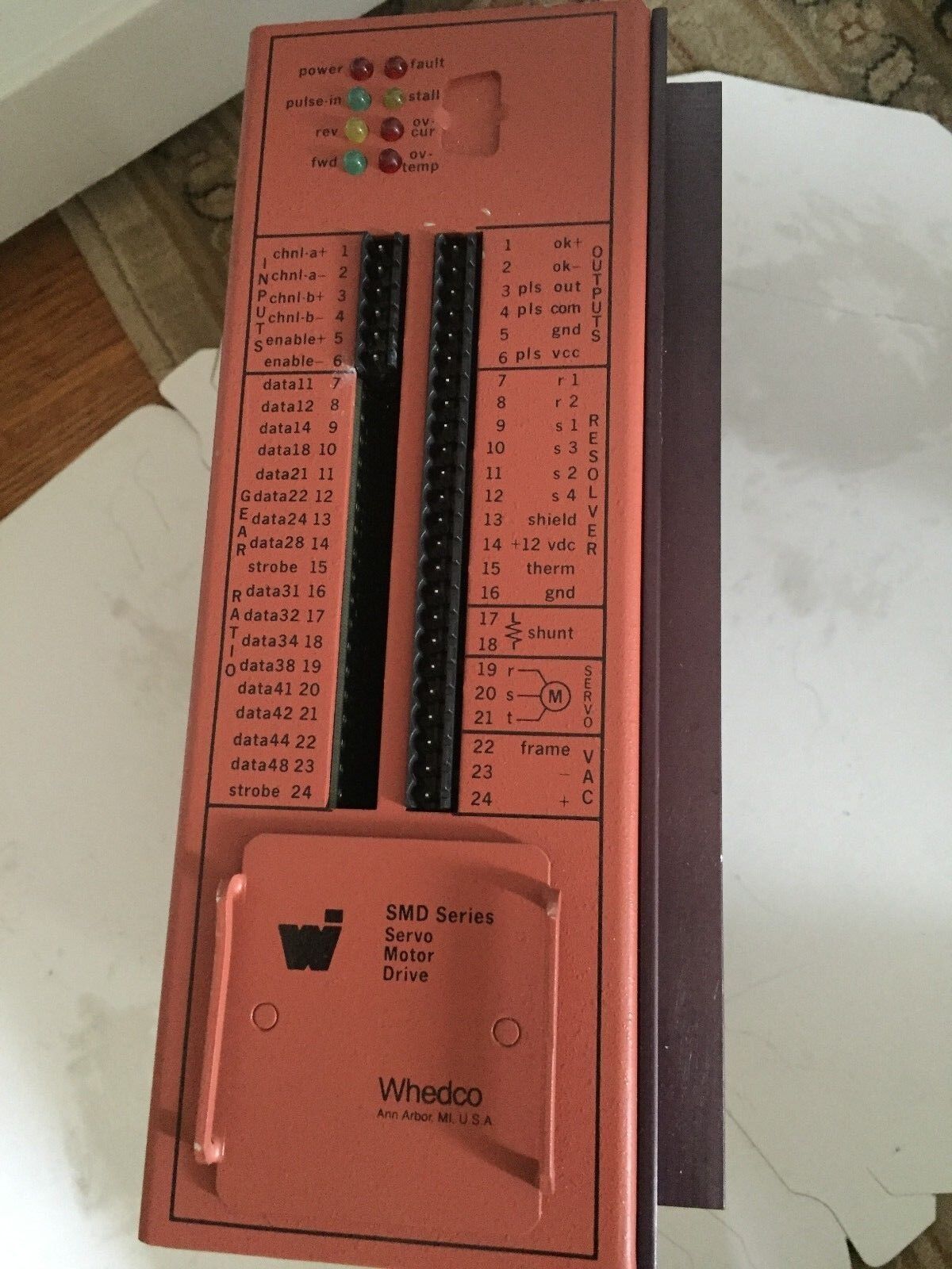 Whedco Smd-3041-1-A Servo Drive,Whedco 78004430,Ba