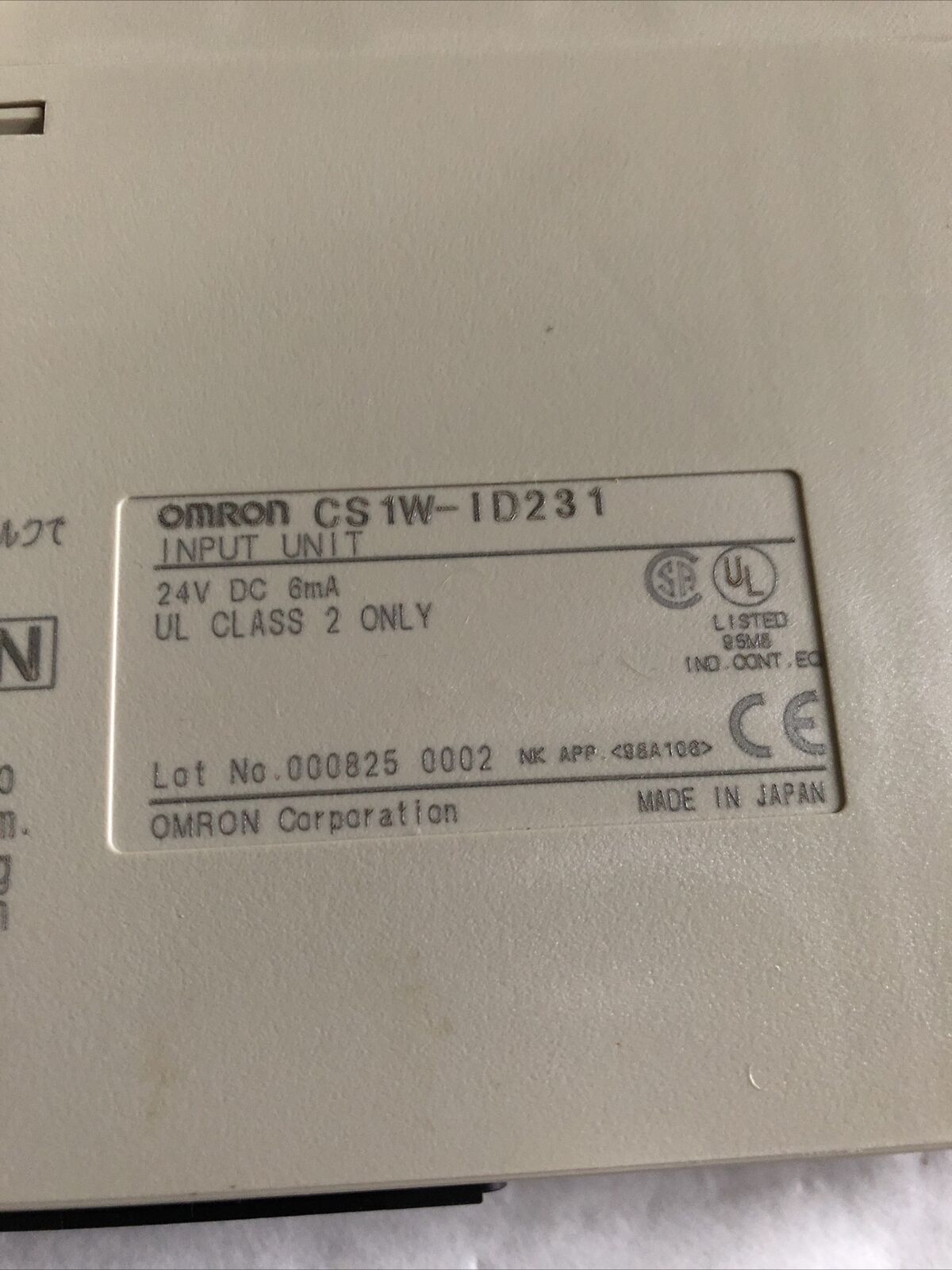 New Omron Cs1w-1D231 Input Unit, 24Vdc,Omron Cs1w-Id231,Ba
