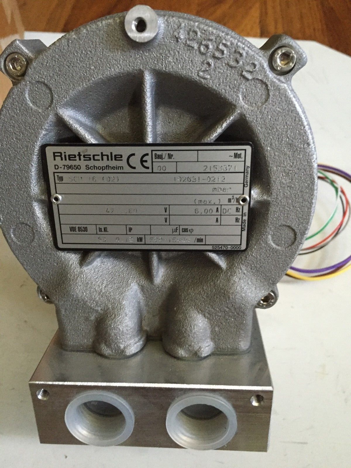 New Rietschle Sgp 16 02,Papst Eci 24.42,932 2442 008 Gardner Motor,Tg,Ec