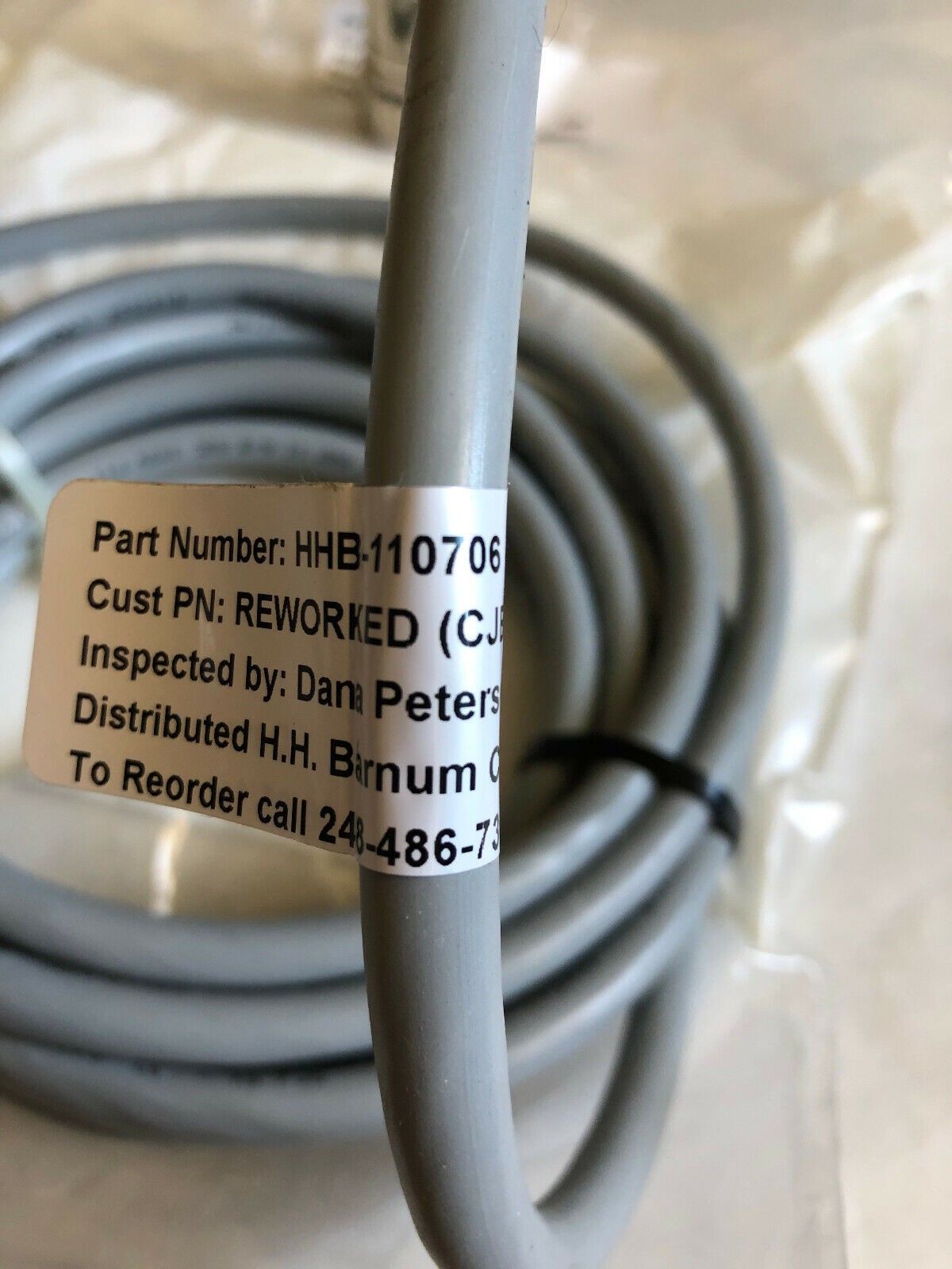 New Lutze H.H Barnum Hhb-110706 Servo/ Encoder Cable,Bb