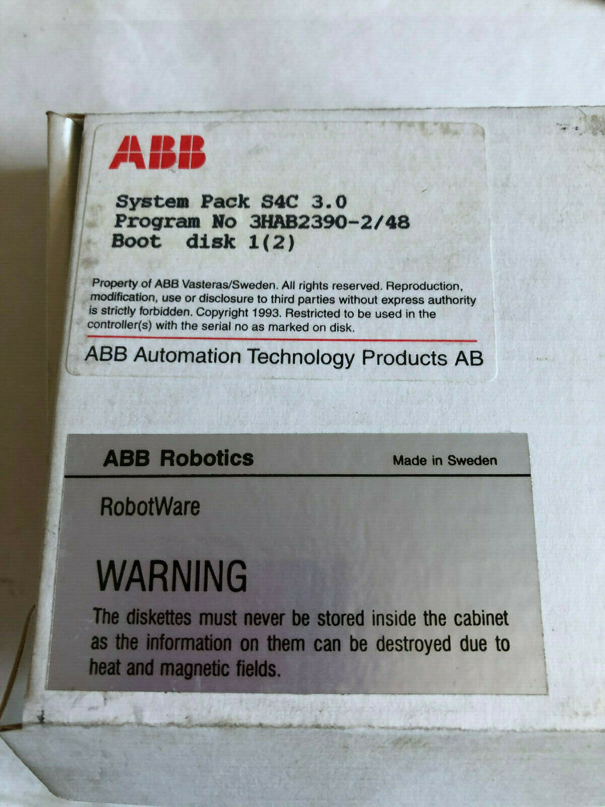 Abb 3Hab2390-2/48 System Pack S4c 3.0,Boot Disk 4 Pack,3Hab2390,Tn