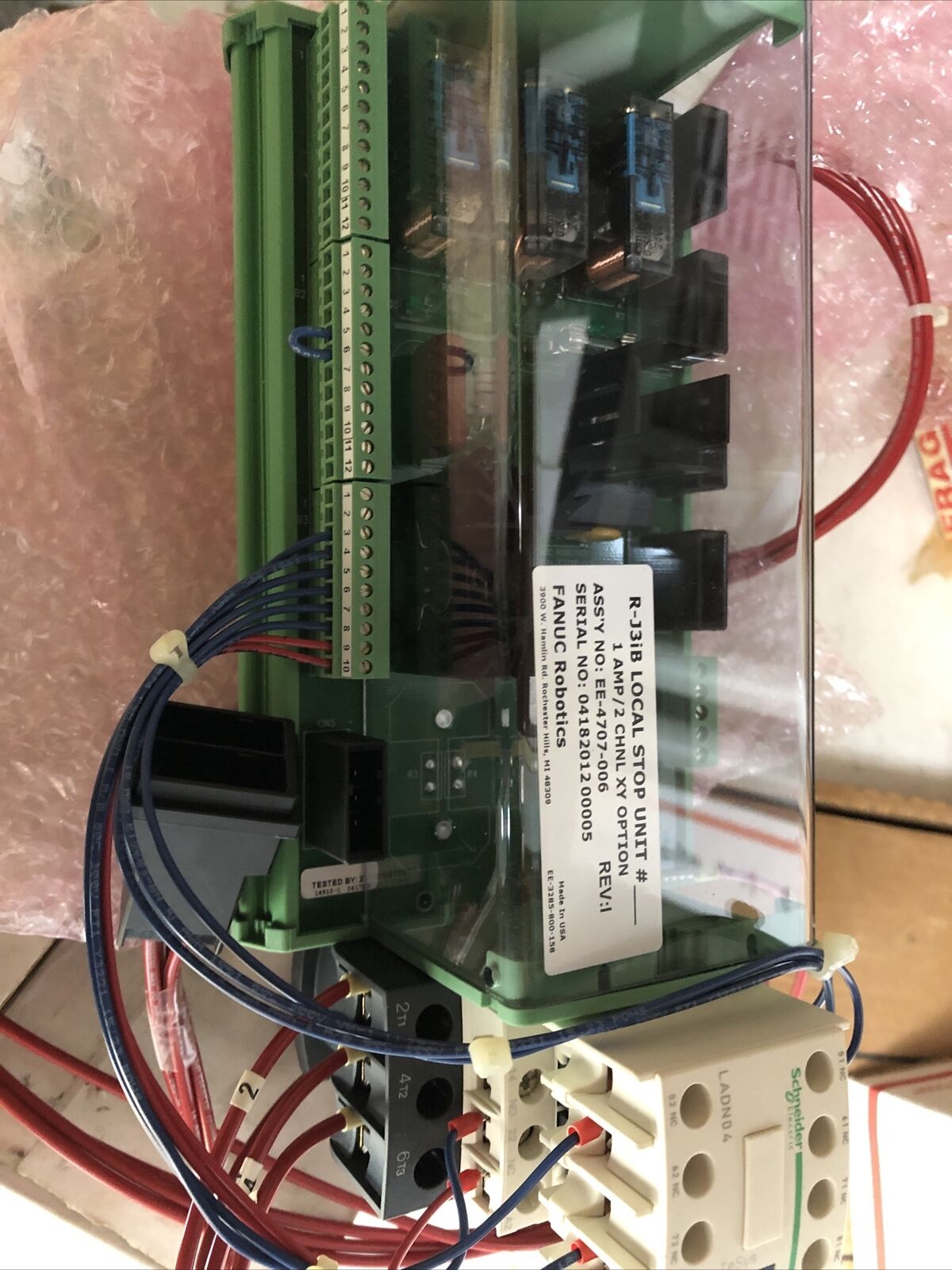 New Fanuc Ee-4707-006 R-J3ib Local Stop Unit Ladn04,Fg