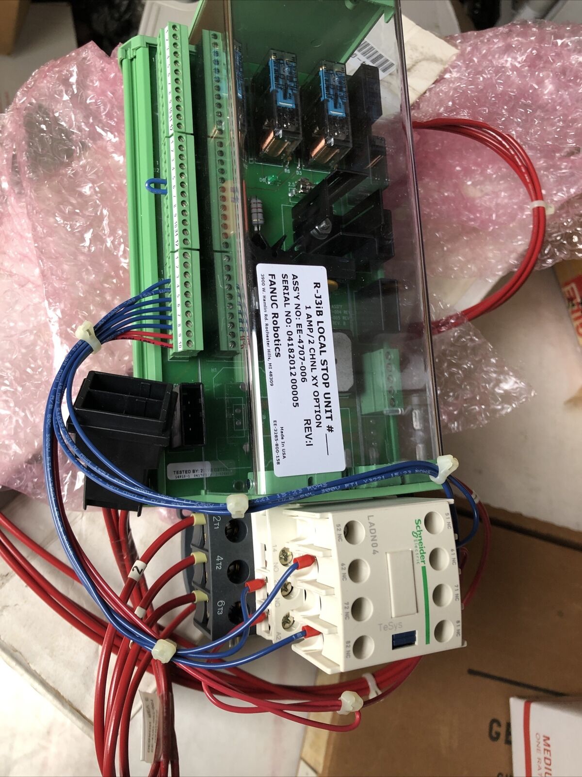 New Fanuc Ee-4707-006 R-J3ib Local Stop Unit Ladn04,Fg