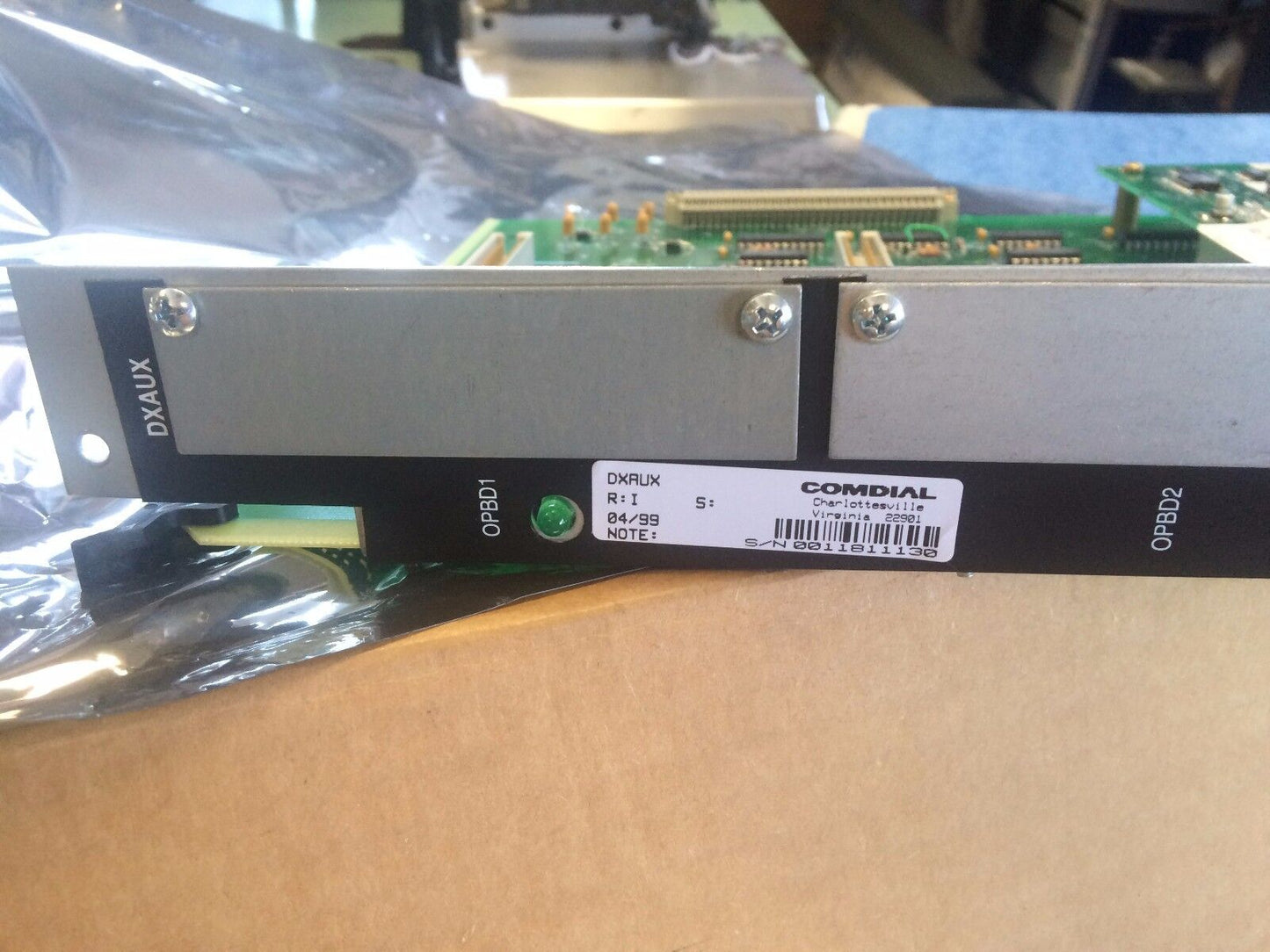 New Comdial Dxaux Dxopt-Com Auxiliary Plc Board Pa022-101.8,Pa022-201.3,Cy