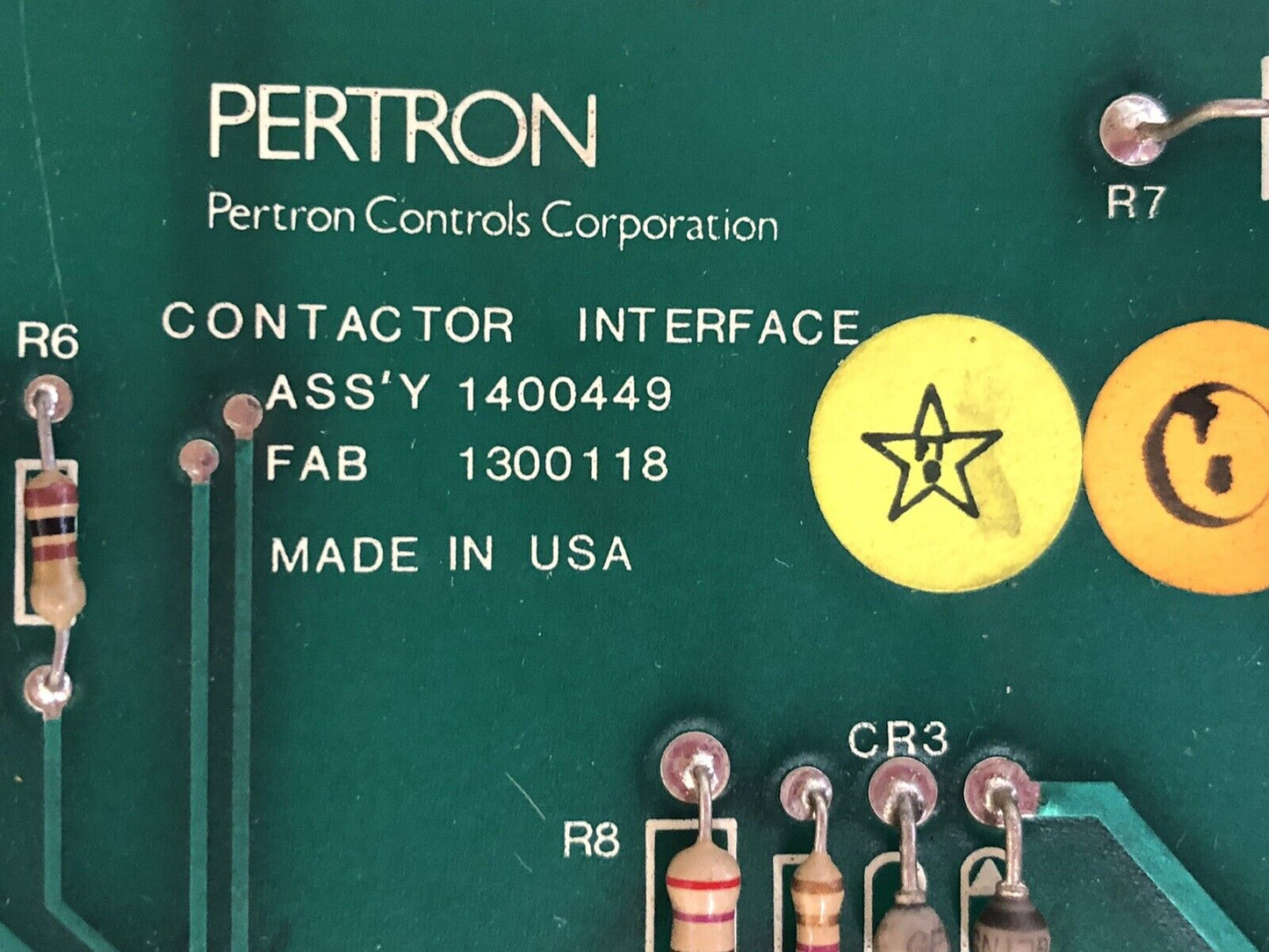 Pertron 1400449 Fab 1300118 Weld Contractor Interface Circuit Board,Dd