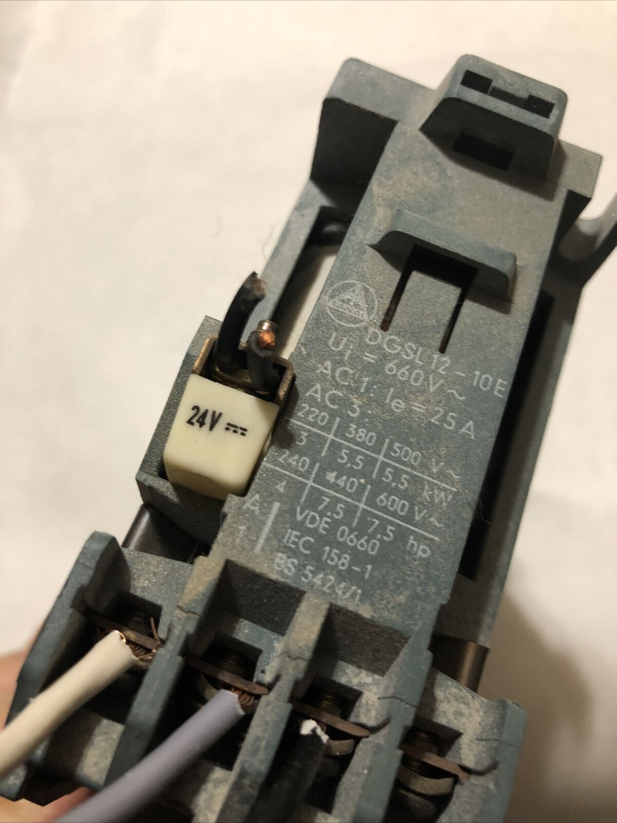 Metzenauer & Jung Dgsl12-10E K7 Contactor 24V Gl 6A Dgsl 12-01E,Bq,De