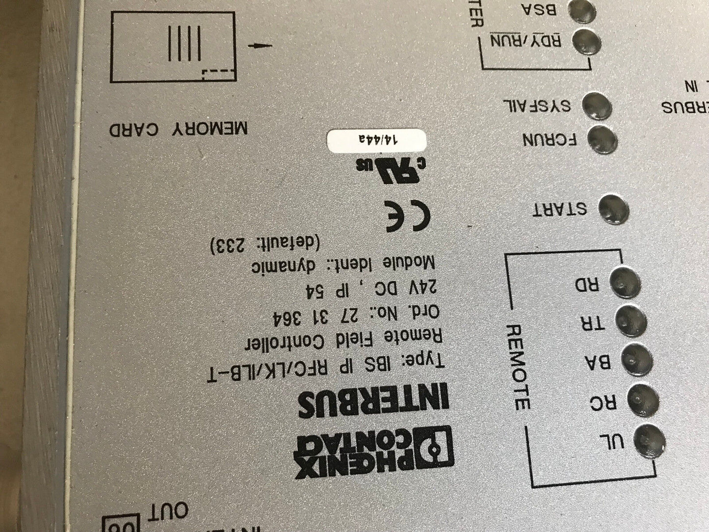 Phoenix Contact Ibs Ip Rfc/Lk/Ilb-T Interbus Remote Field Controller 24Vdc,Sr