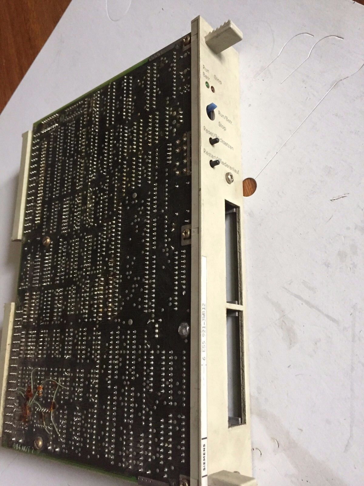 Siemens 6 Es5 921-3Wb12 Cpu Module W/ Memory Card Slots 6Es59213wb12,Es