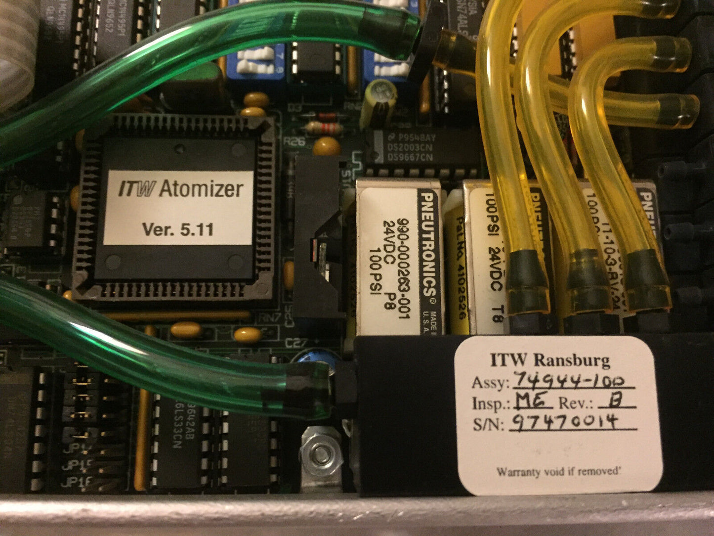 Ransburg 74944-190,Atomizer A10220-01,Pn A10219-01,74944-100 Module Ttl,Ct