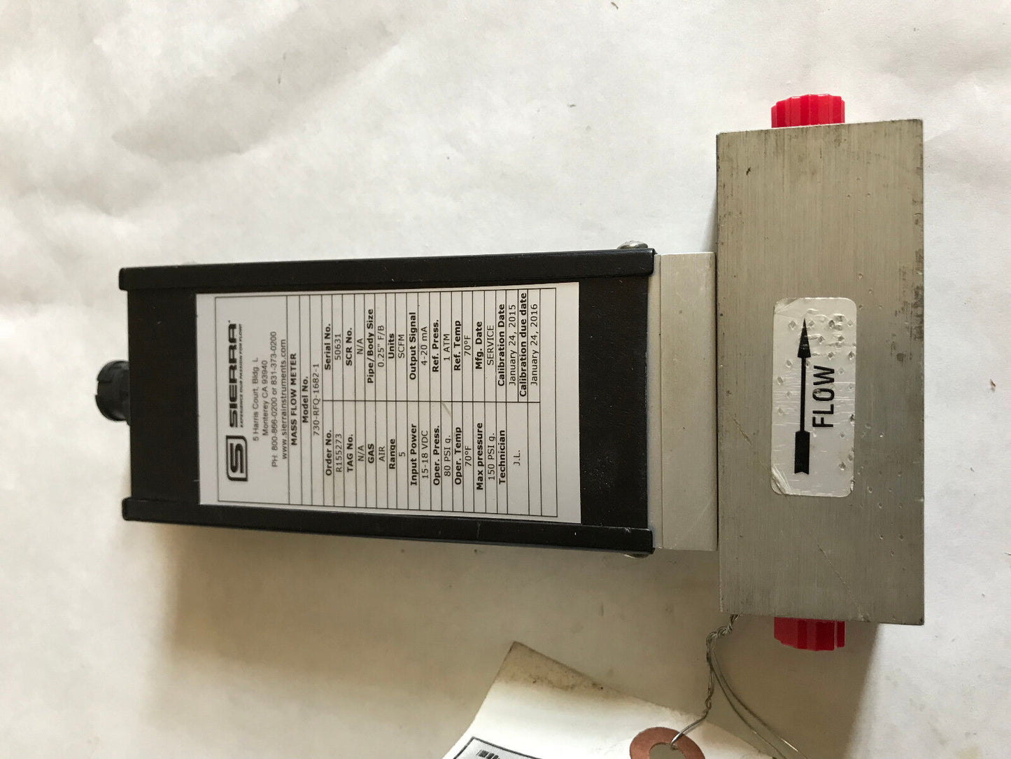 Sierra 730-Rfq-1682-1 Flow Meter 730-Rfq-1682-1,76869,,Aa,Sk