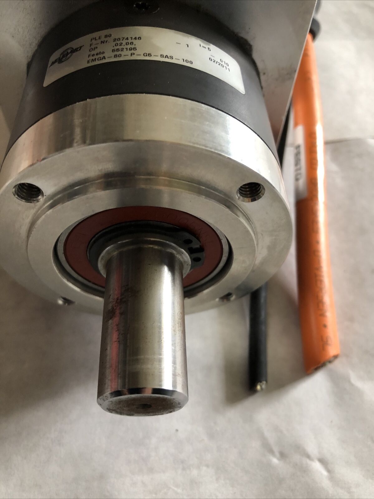 Festo Emms-As-100-S-Rs,N1001 Servo Motor Neugart Ple 80,2074146 Gear Reducer,Bm