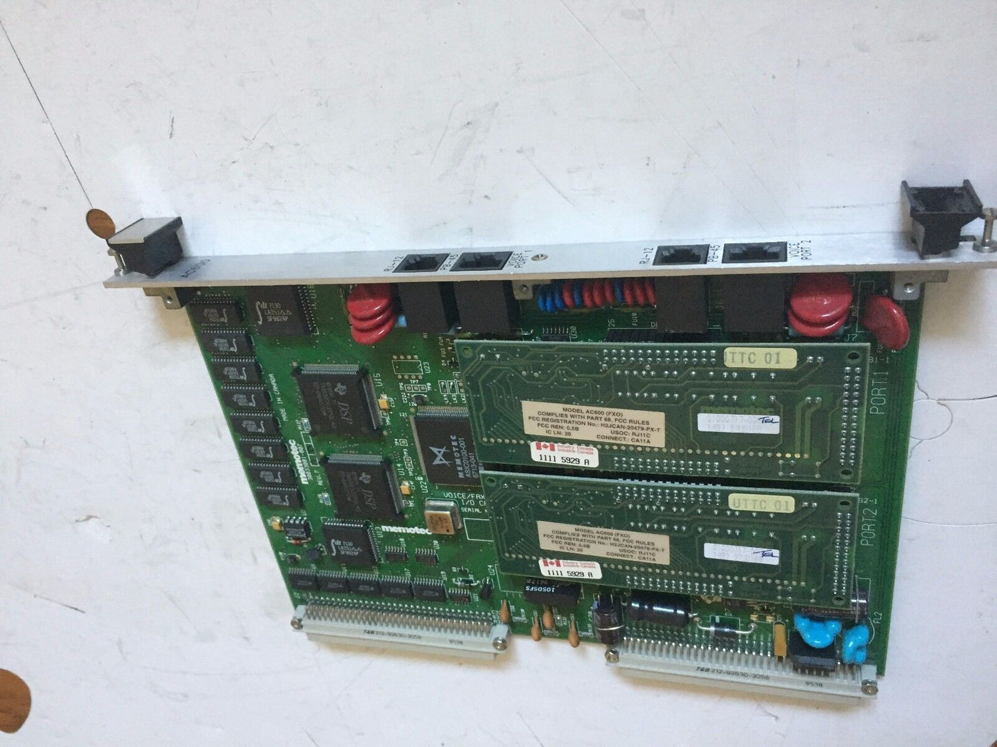 Memotec 30033001-007,Memotec Ac600,17000718-004,Fxs Board,Bv