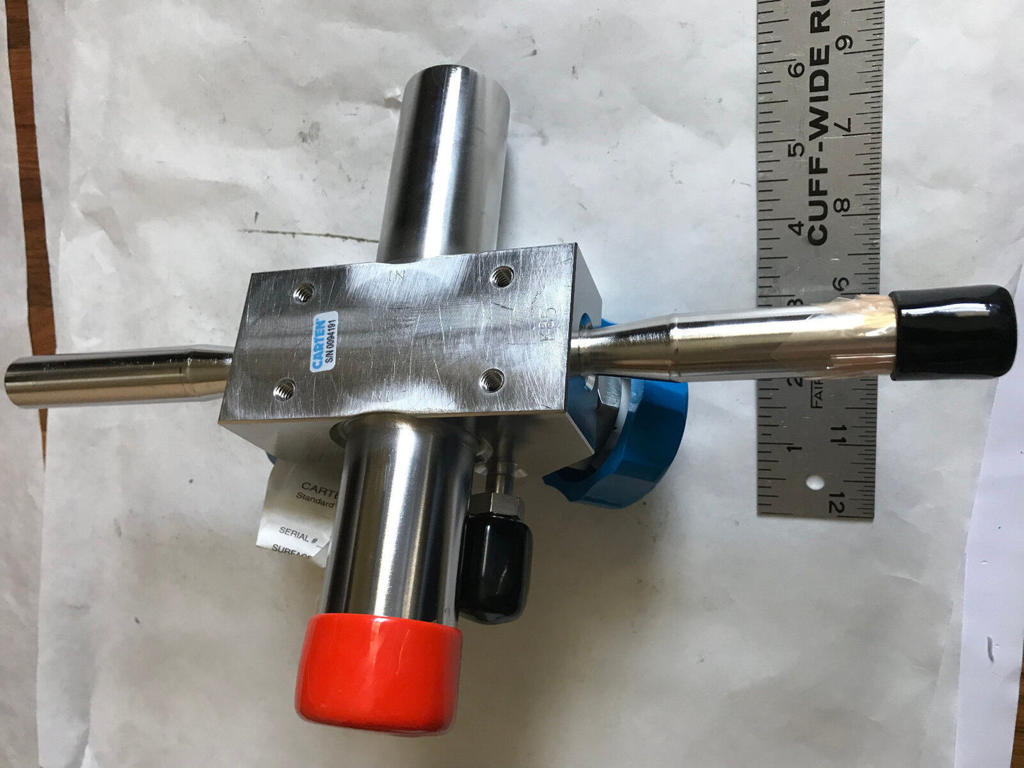 Carten 501117-01-Blu Cross-Duplex V60016 Diaphragm Valve 448784,375 Duplex,Sr
