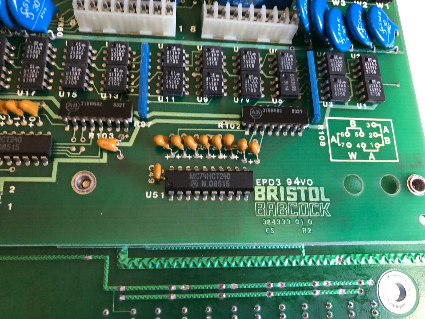 Bristol Babcock Discrete 390438-06-5,389406015 R2 Cs,384333 010, 390222-06-2,Cg