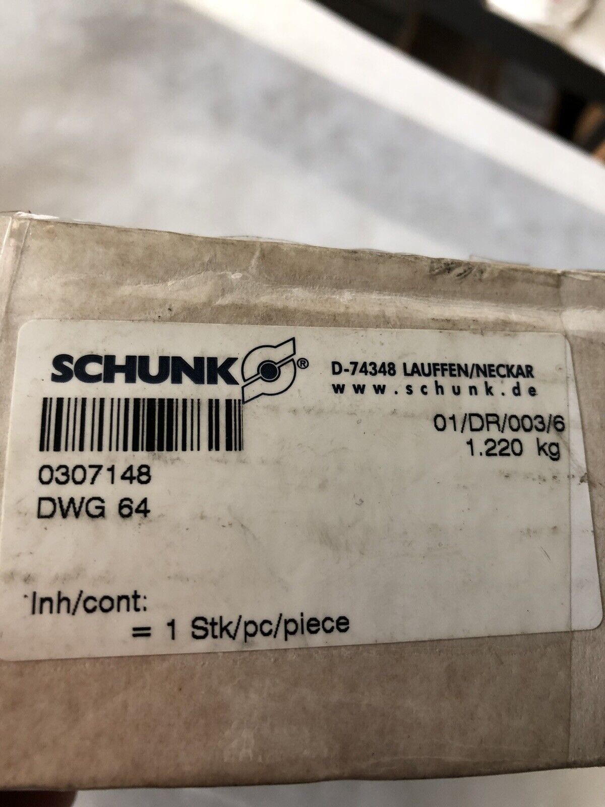 New Schunk 0307148 Dwg 64 Two-Finger Parallel Pneumatic Gripper Dwg64 307148,Ak
