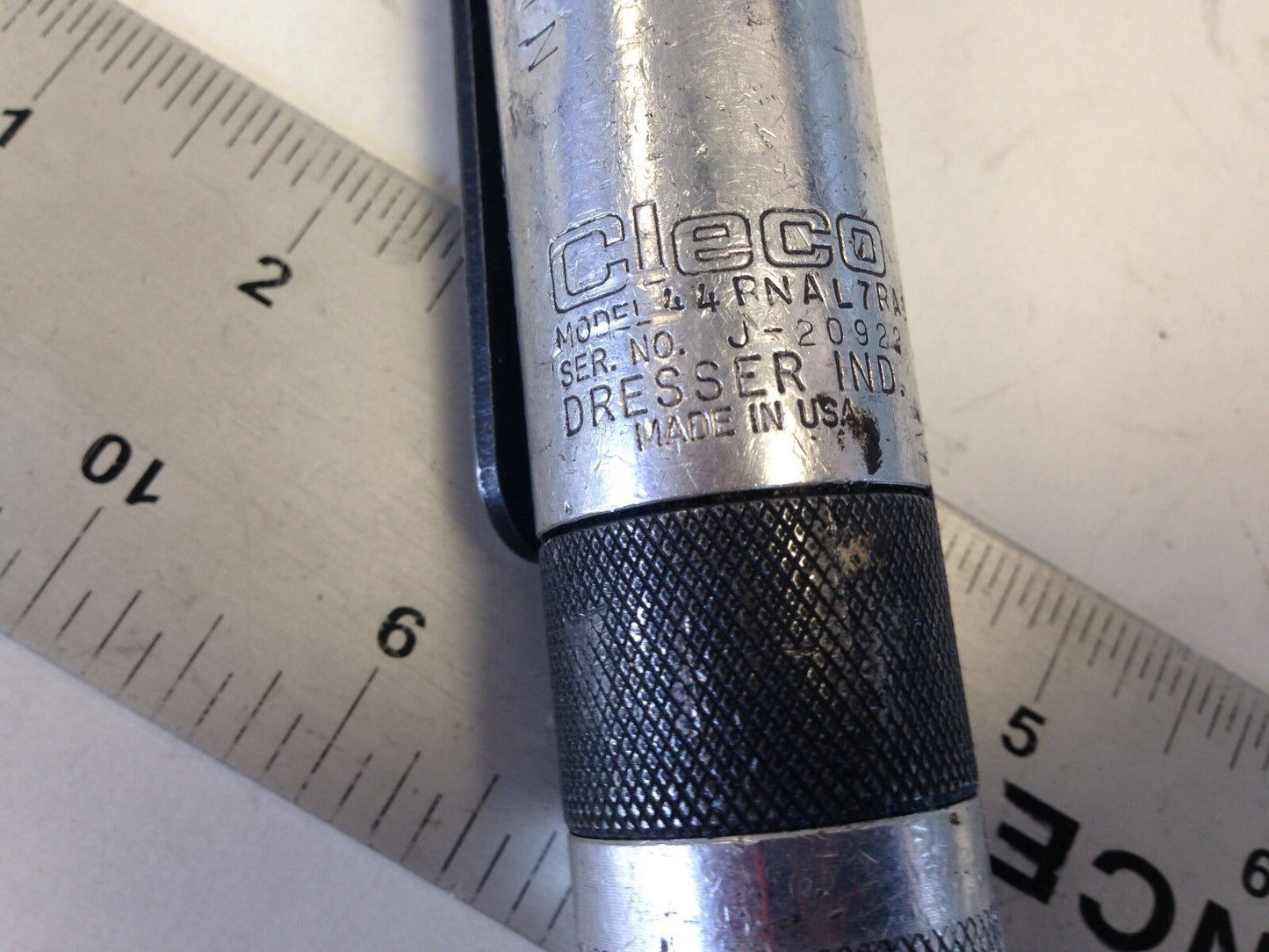 Cleco Right Angle Pneumatic Nutrunner 1/4" Drive 44Rnal7ra8,Nm1094 Vrc,Fd