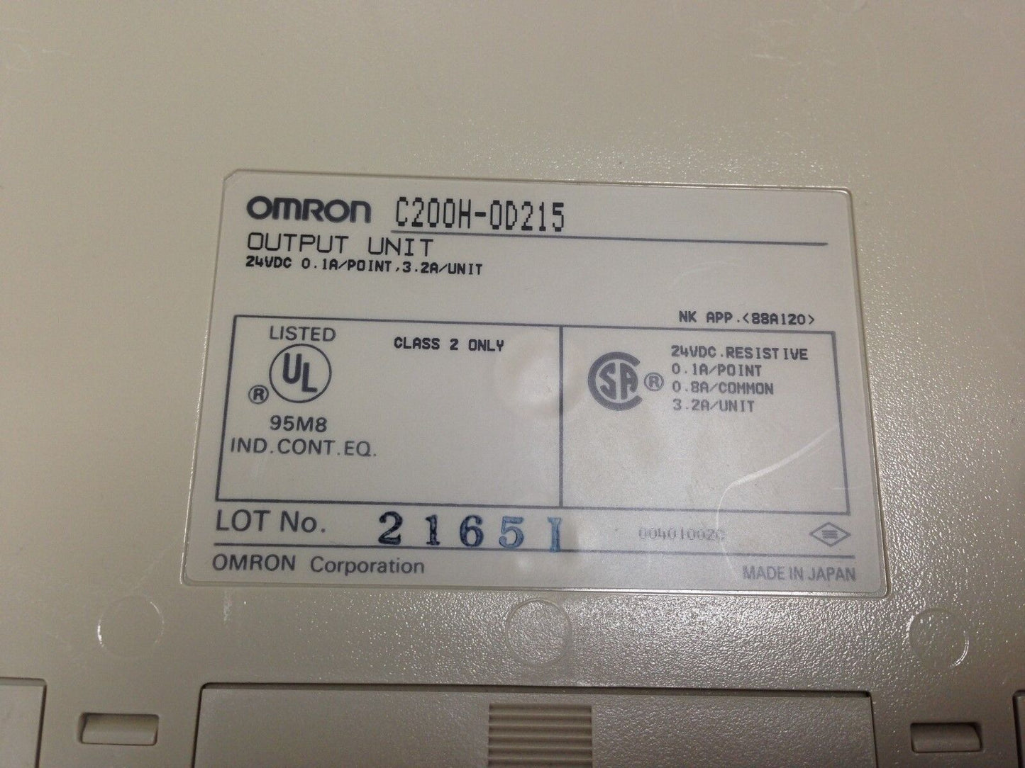Omron C200h-Od215,0D215,Od215 Output Unit,C200h-0D215,Dd