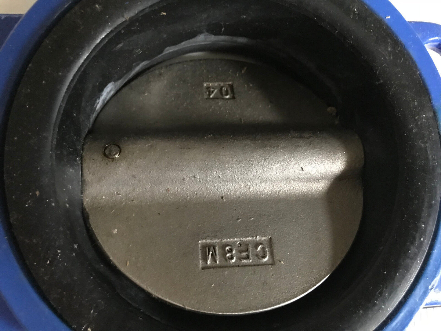 New C&C Valve Cf8m 5" Butterfly Valve, Body D.I, Ansi 150, Seat Nbr,Ad