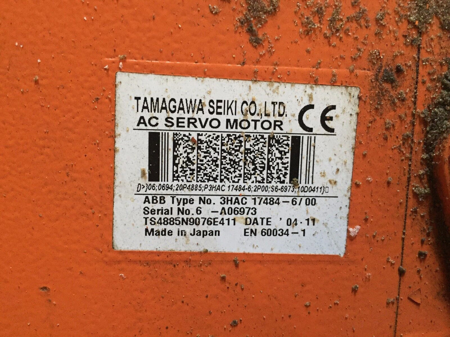 Tamagawa Seiki 3Hac 17484-6/00 Ac Servo Motor,Abb 3Hac 17484-6/00,Ti