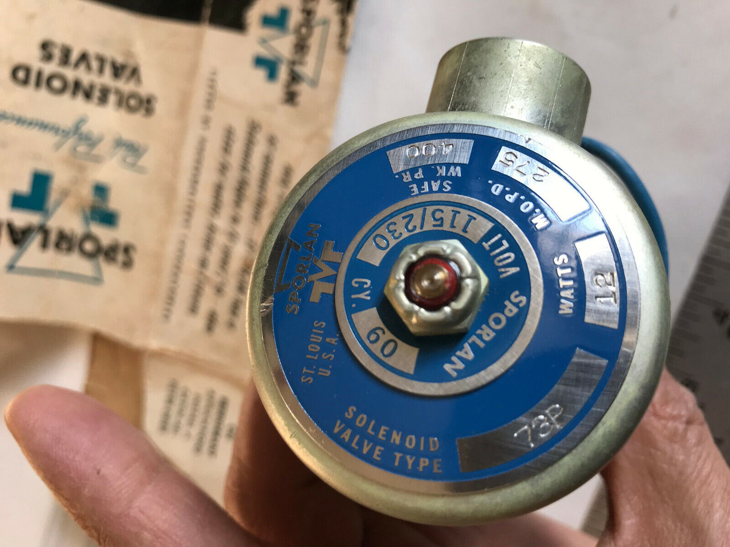 New 1/2" Fpt Sporlan 73P Solenoid Valve 275 115/230V 400 Wk. Pr. 12Watts A-5,Sm