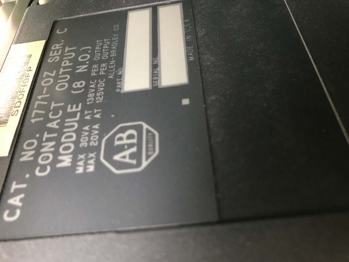 Allen-Bradley 1771-A2b Plc-2 System 1771-Wd, 1772-Lxp Mini-Plc-2/16 1771-Oad,Tf
