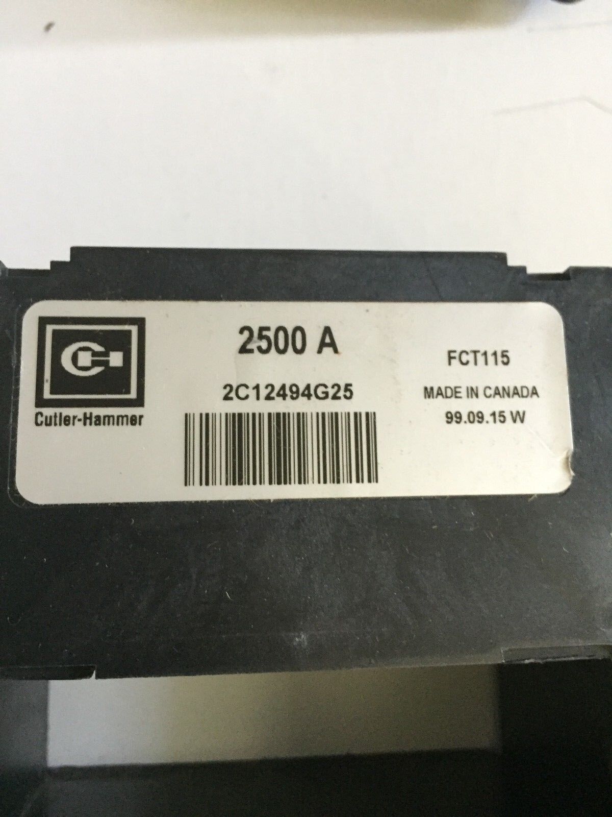 New Cutler-Hammer 2C12494g25,Fct115 Eaton Current Sensor/Rating Plug 2500A,Cu