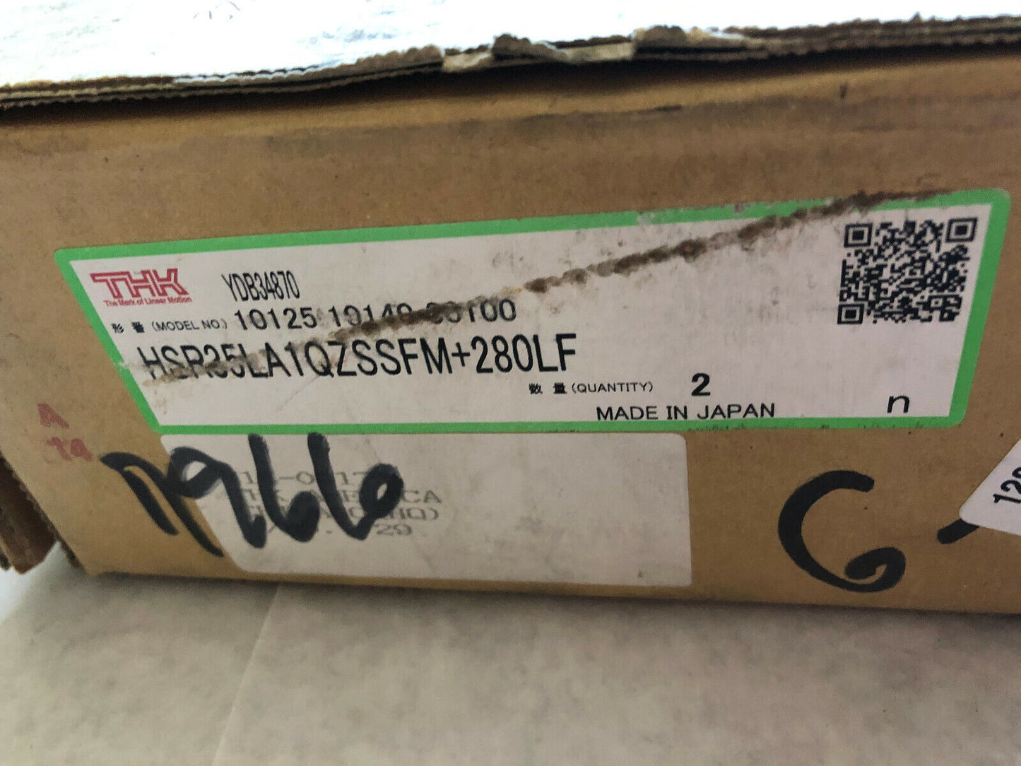 New Thk Hsr35la1qzssfm+280Lf Linear Motion Bearing,Thk Hsr35,Hsr35la1qzssfm,Tn