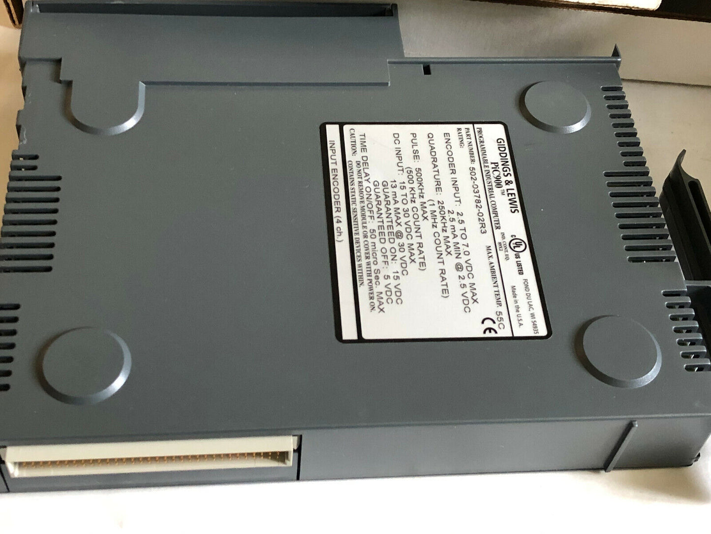 Giddings & Lewis 502-03782-02R3,Pic900,4Cha.,3.3-16.5V,502-03786-02 Encoder,Cg