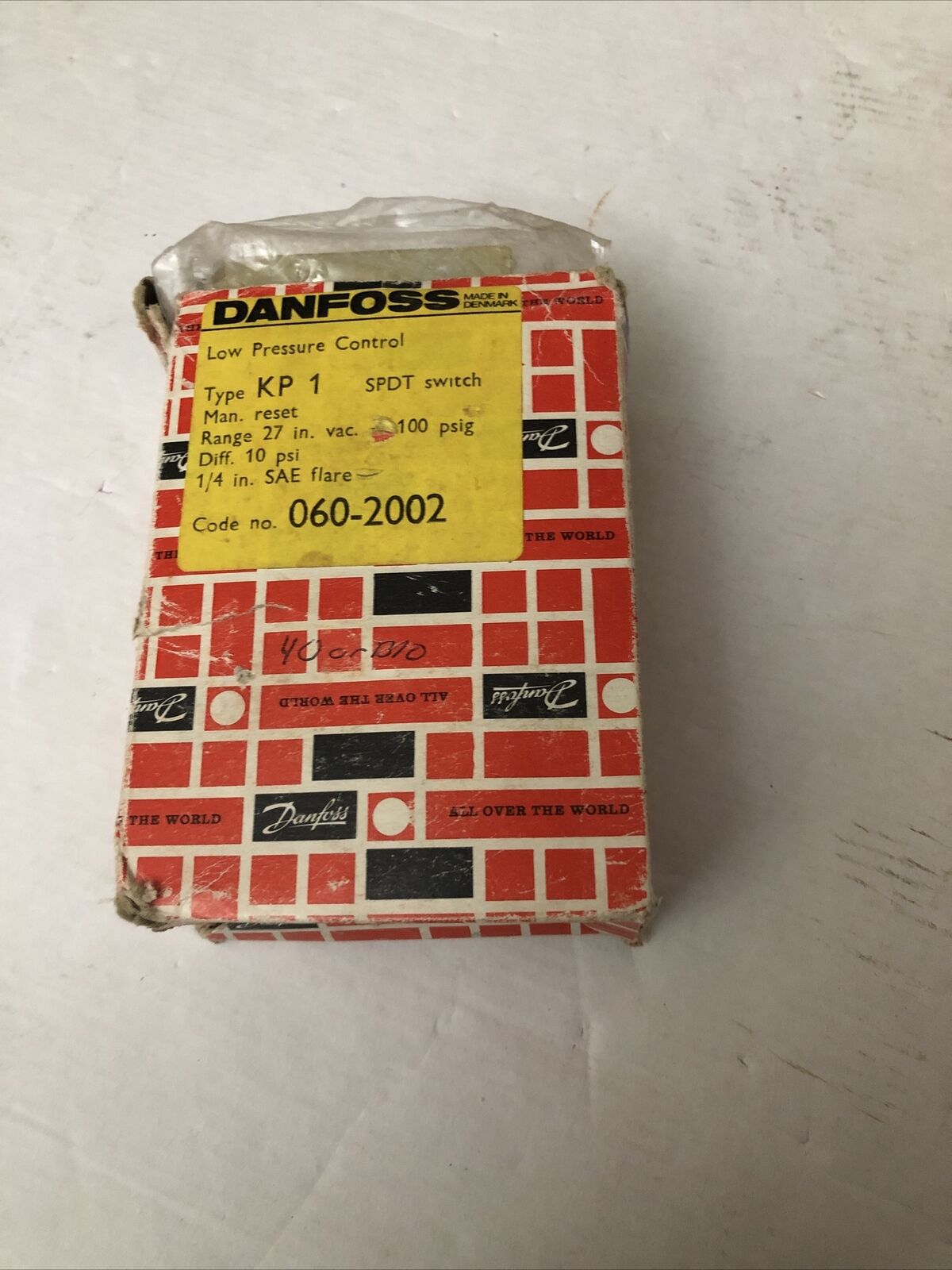 New Danfoss Kp1, 100 Psig ,060-2002 Pressure Switch,Cx