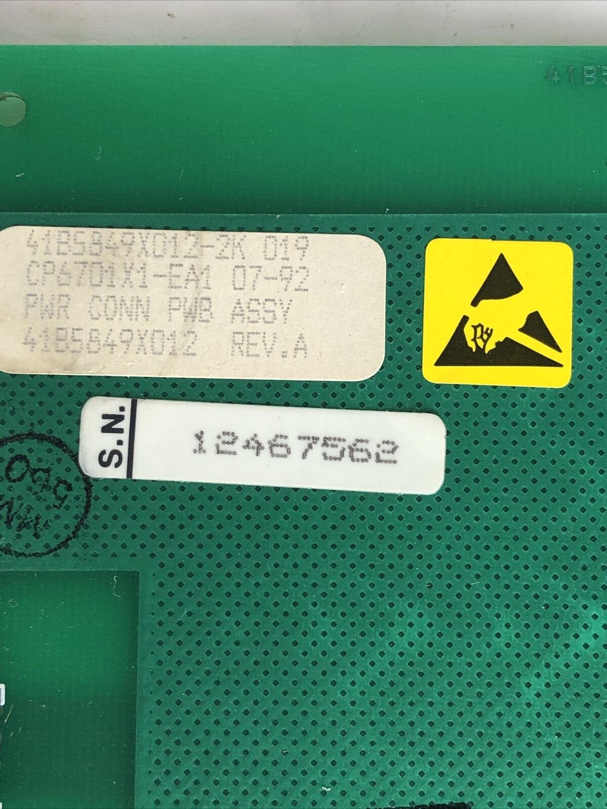Fisher-Rosemount Cp6701x1-Ea1 Power Connection Card 41B5850 41B5849x012,Df