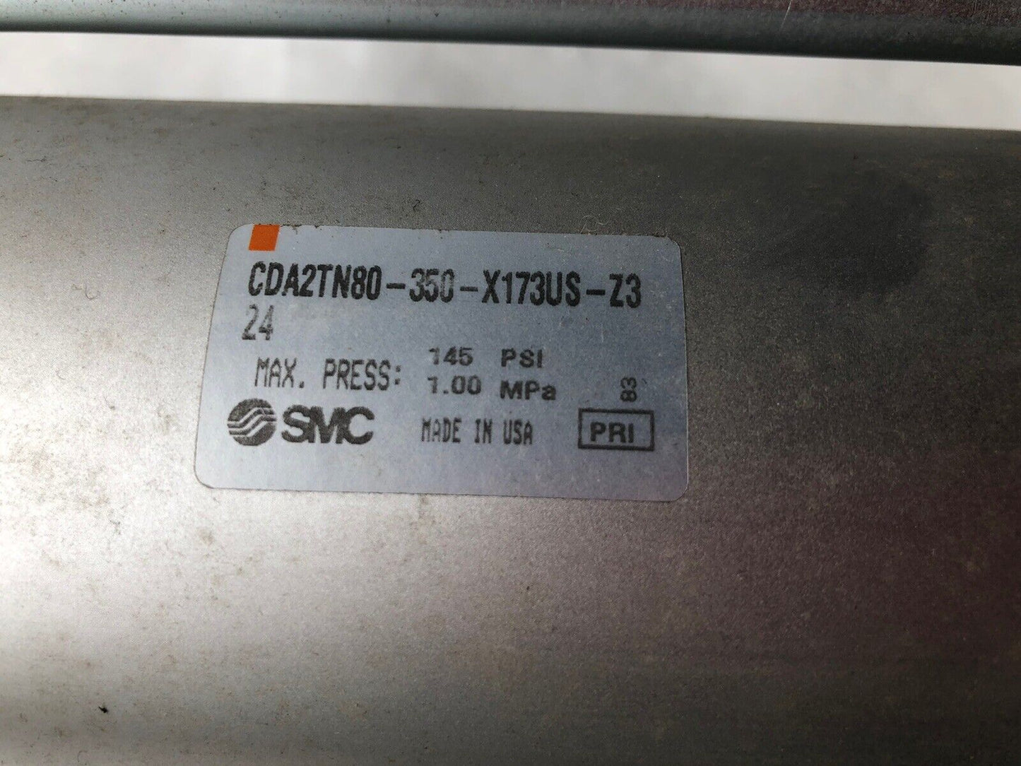 New Smc Cda2tn80-350-X173us-Z3 24 Pneumatic Cylinder Bore 80Mm,Stroke 350Mm,Ax