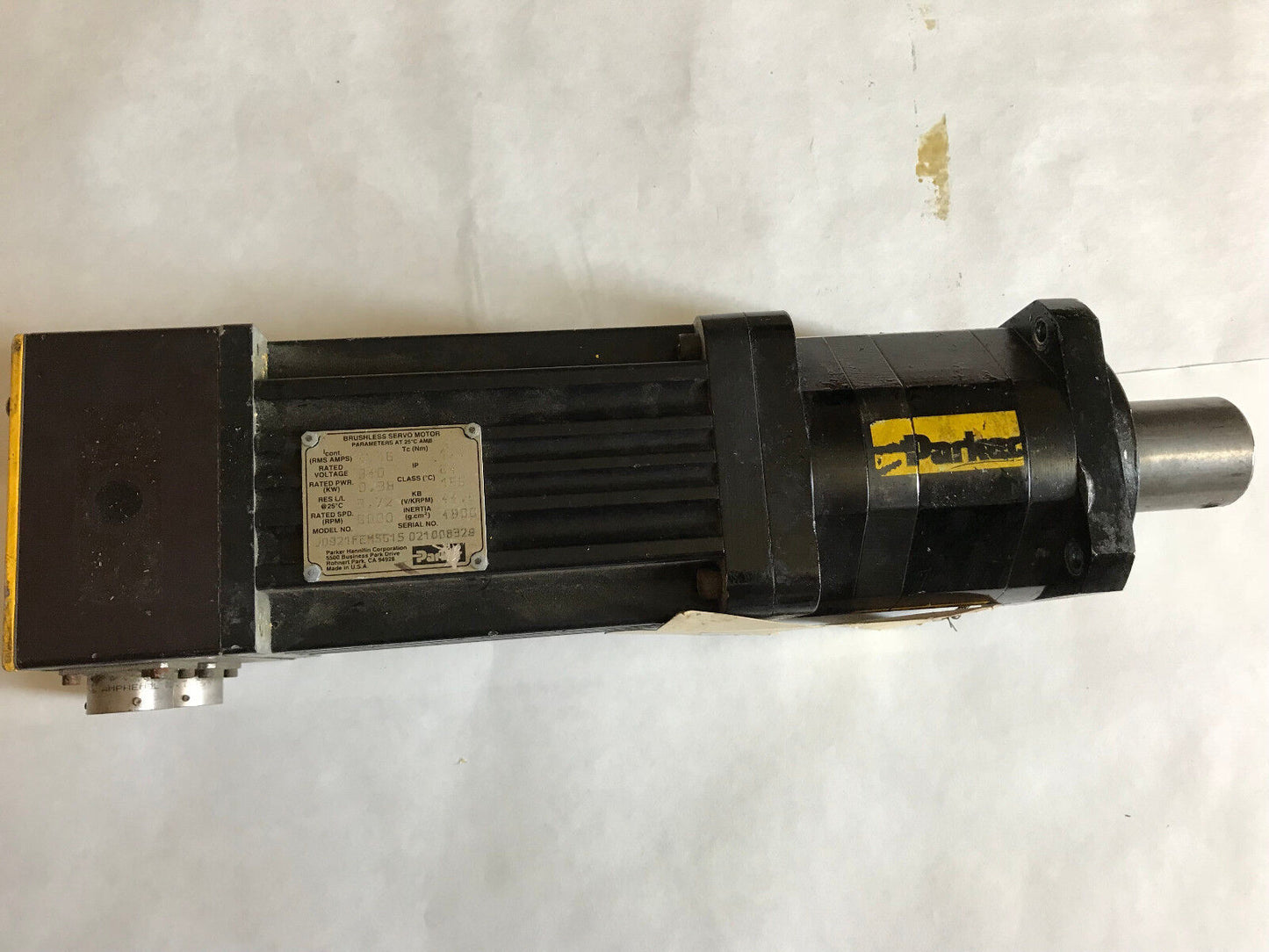 Parker J0921femsg15 021008329 Servo Motor,J0921femsg15,4.16 Amps,340 V,1.4 Tc,Ac