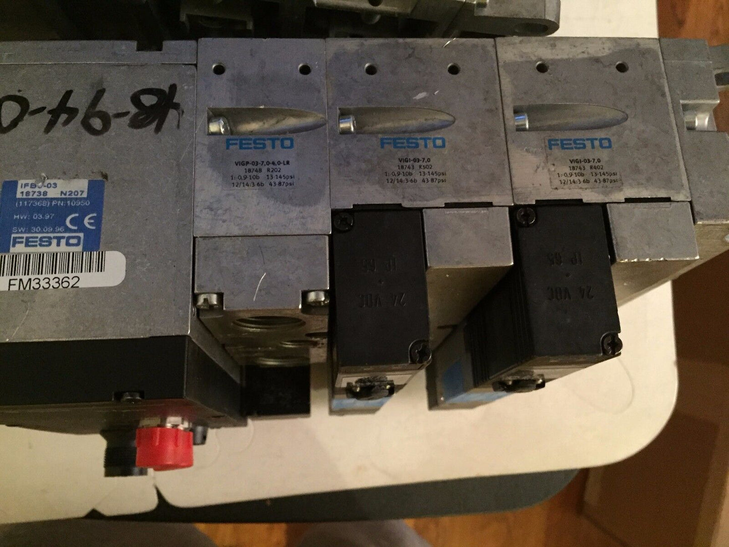 Festo Ifb8-03,Iepl-03-Fb,Vifb-03-B,Mth-5/3E-7,0-S-Vi,Vige-03-Fb-4-5Pol Valve,Ew