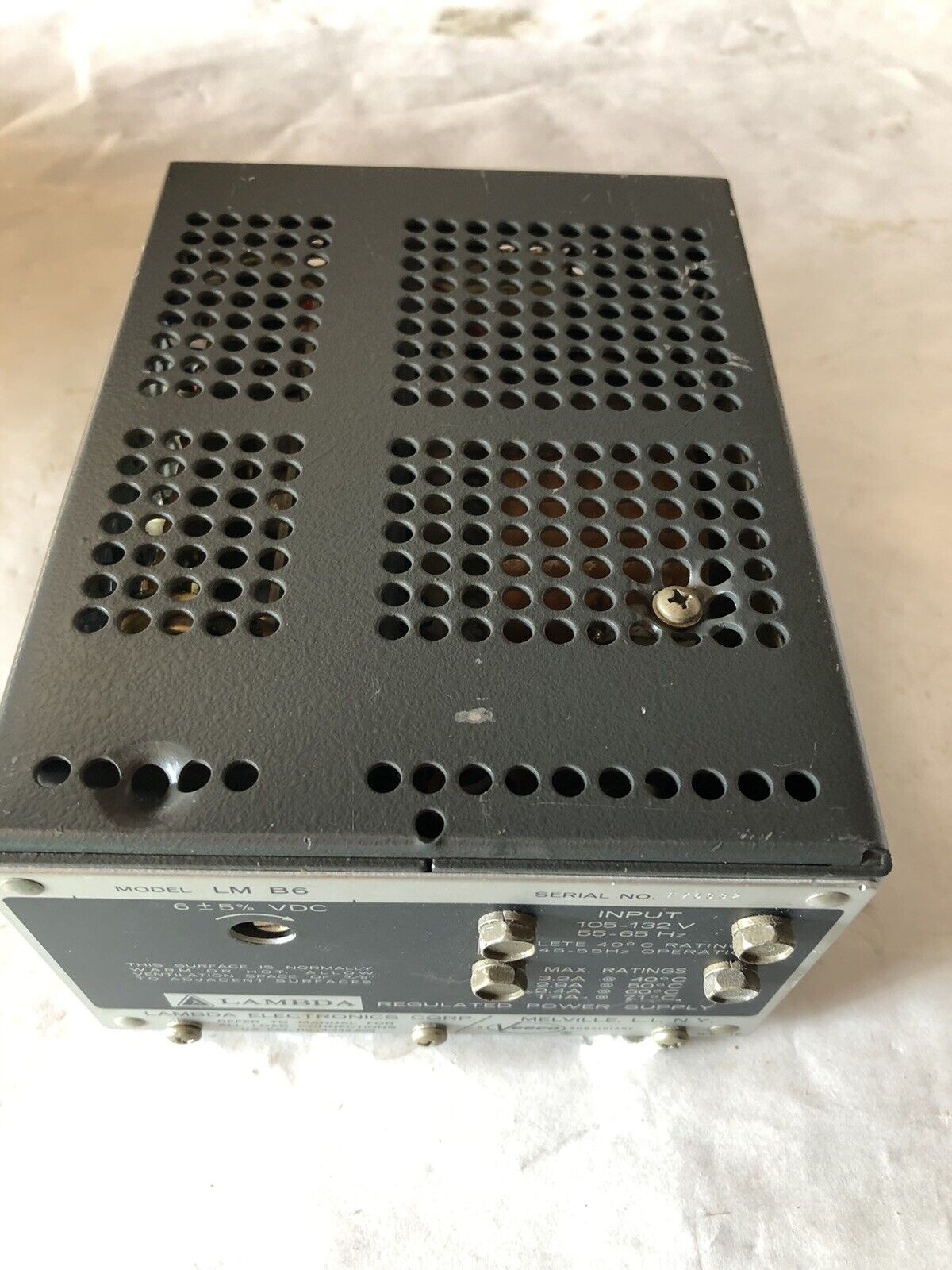 Lambda Lm B6 Regulated Power Supply 10Amp,Bc