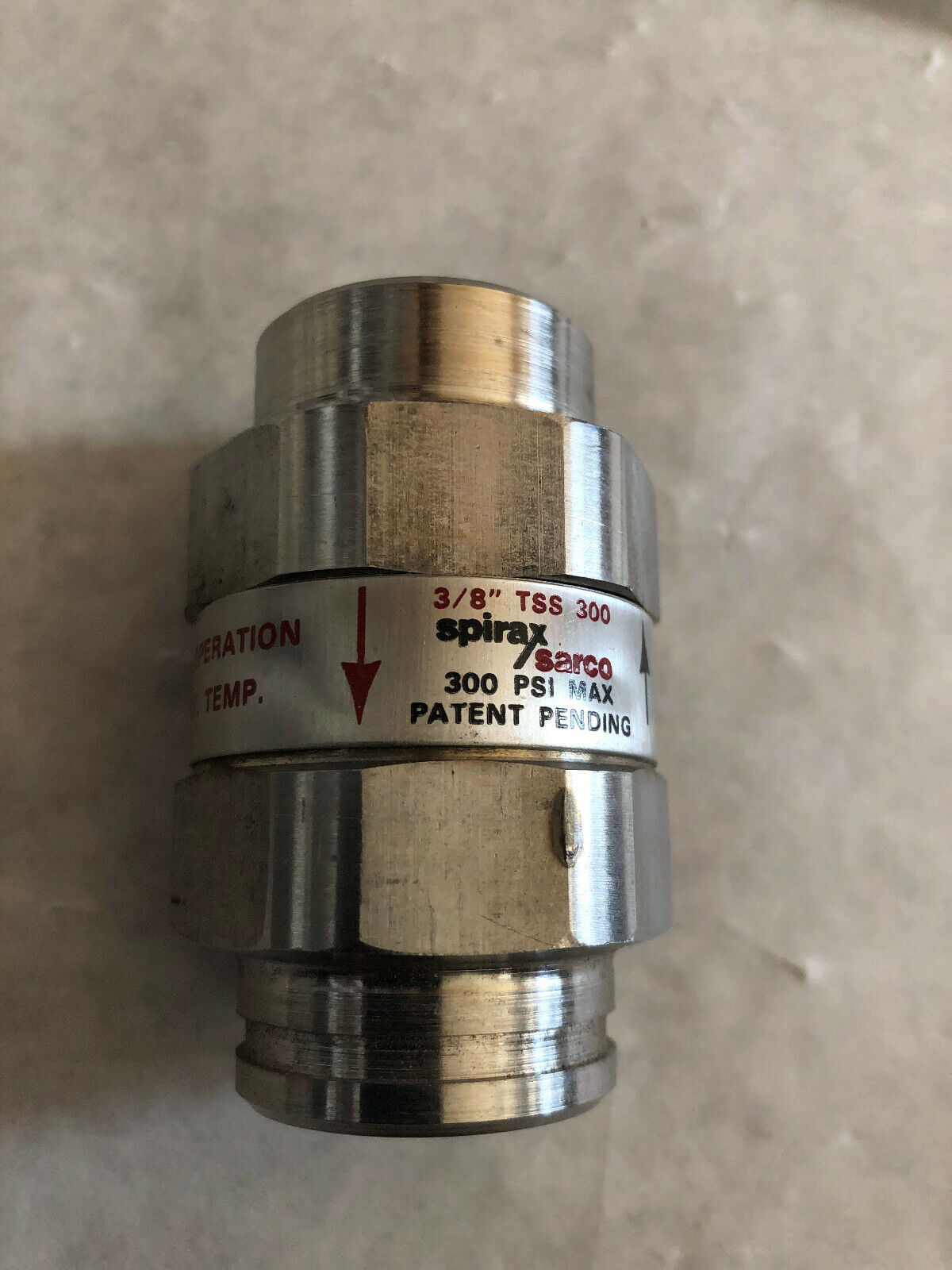 New Spirax Sarco 3/8" Tss300 3/8" Npt Steam Trap Stk Valve,Tss-300,Bm