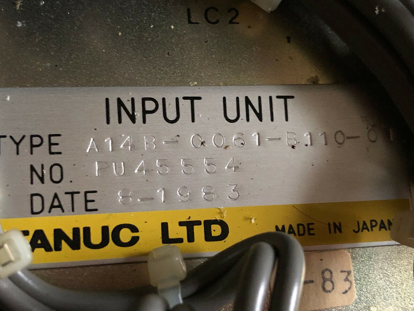 Fanuc A14b-0061-B110-01 Input Unit, Pcb, Circuit Board Fmc-3,Di