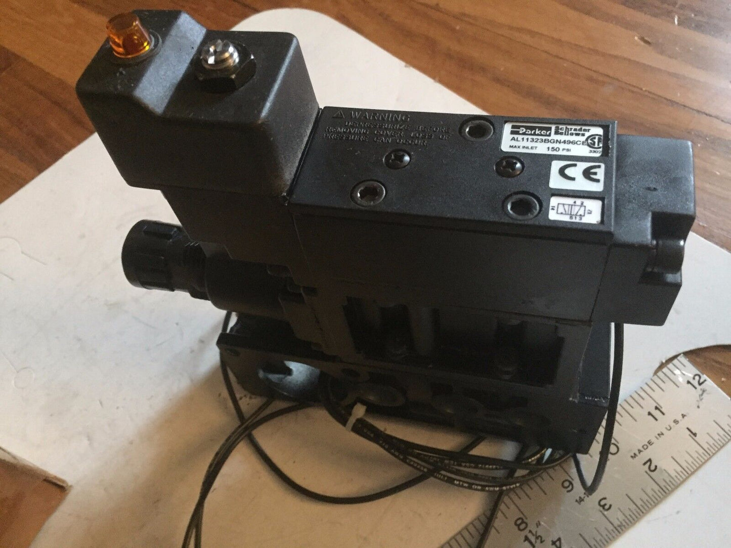 Parker Al11323bgn496cb Pneumatic K593-303 24Vdc 6 W Solenoid Valve K142175,Aa