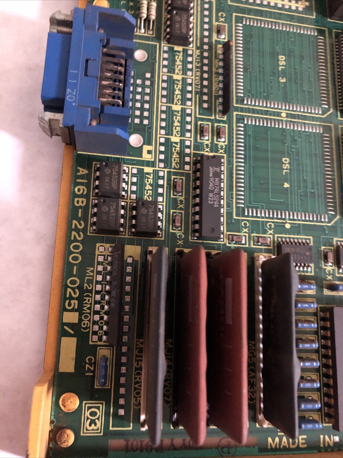 Fanuc A16b-2200-0252/06C Axix Control 2-Axes,A16b-2200-025 Board,Fb,Dc