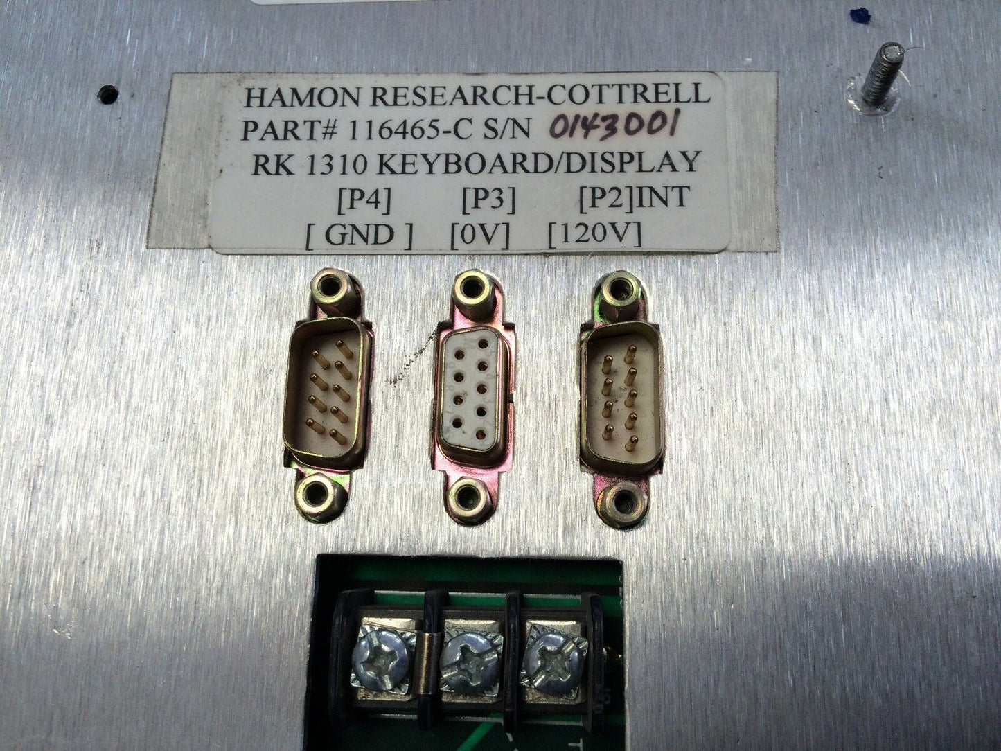 Hamon Research Cottrell 116465-C,Microprocessor Tranformer Control Rk1310,Ct
