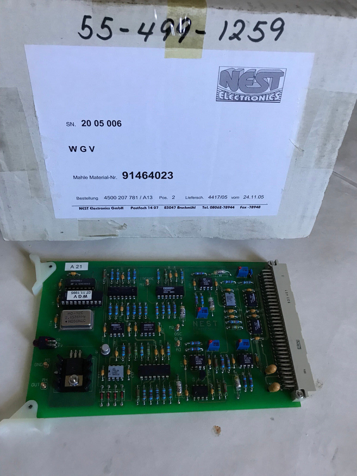 New Mahle Wgv, Nest Electronics Pcb Card Nest Wgv,Ax
