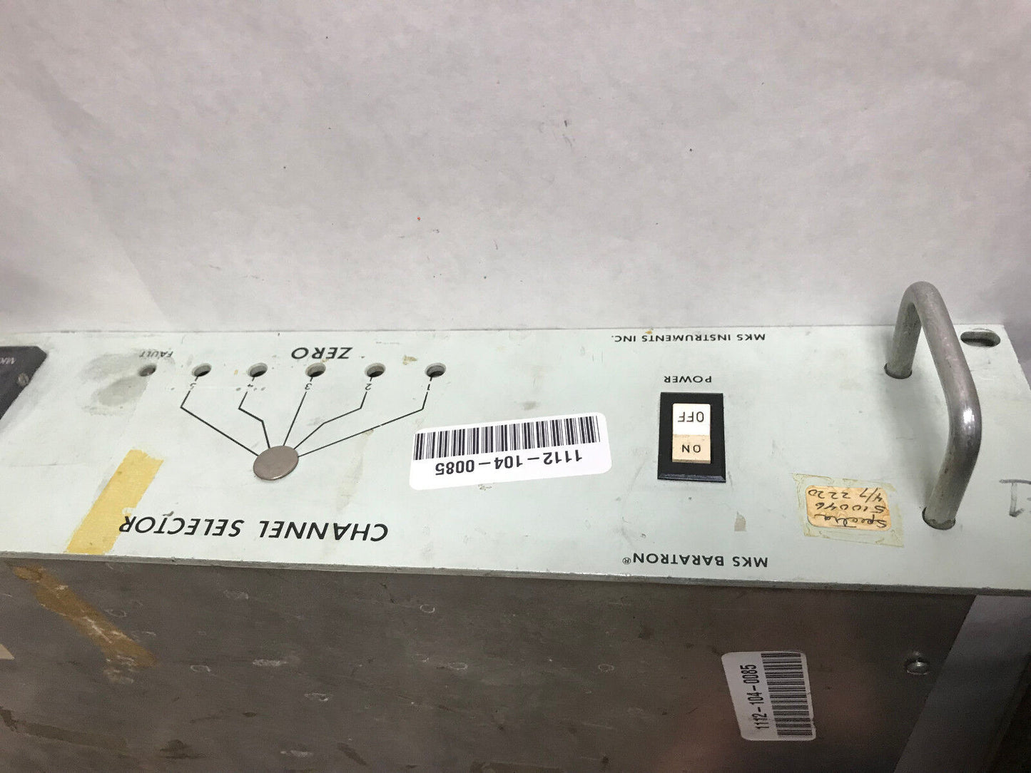 Mks Ps/Dvm Baratron Pdr-1 Pressure Transducer Power Supply/Readout Type Pdr,Sh
