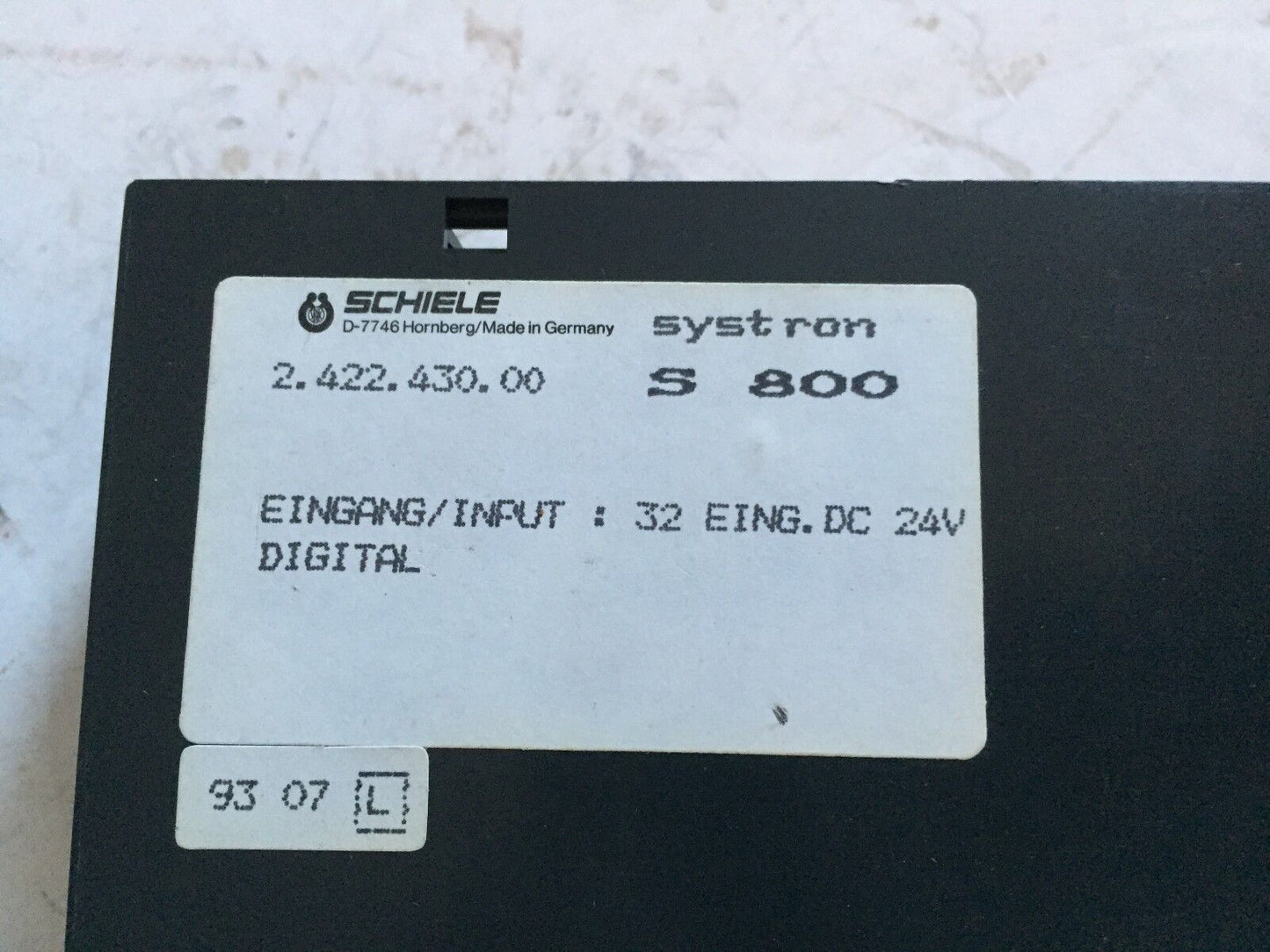 Schiele 2.422.430.00,S 800, Abb Input Module 24Vdc ,Cf