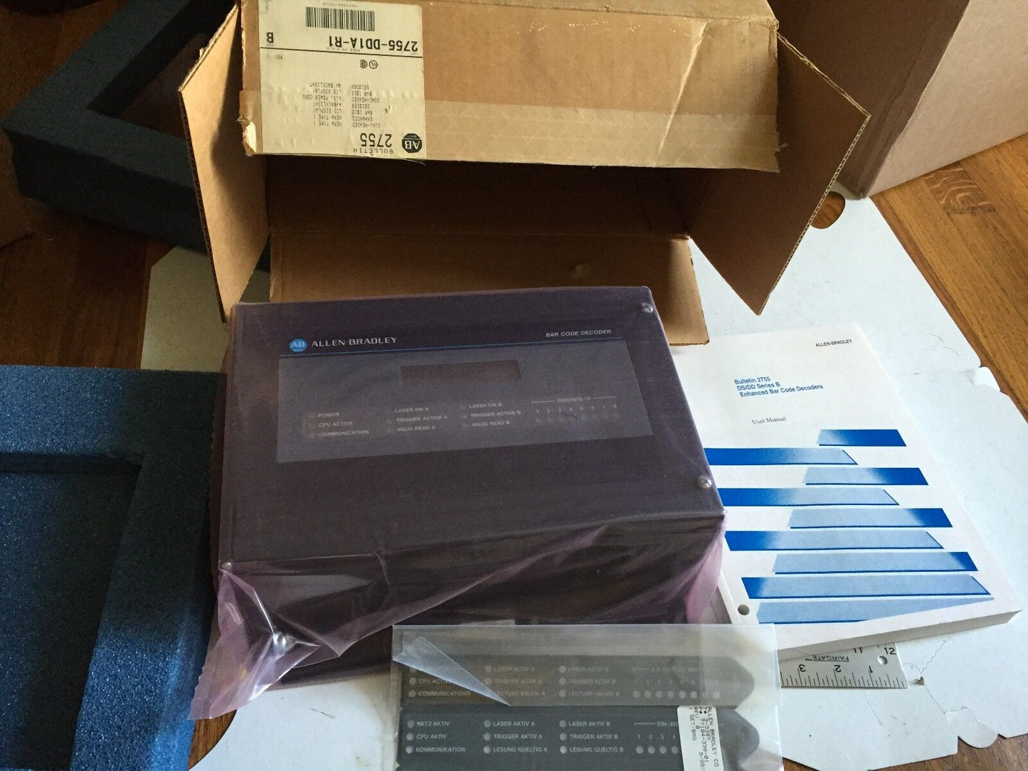 New Allen Bradley 2755-Dd1a-R1 Bar Code Decoder Dual For System,De,Fl