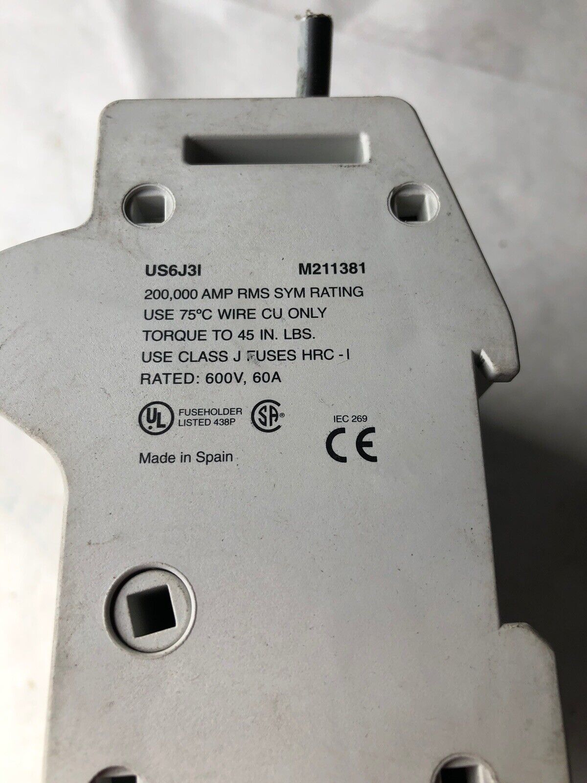 Ferraz Shawmut Us6j3i M211381 Ultrasafe Plc Controller,Fl