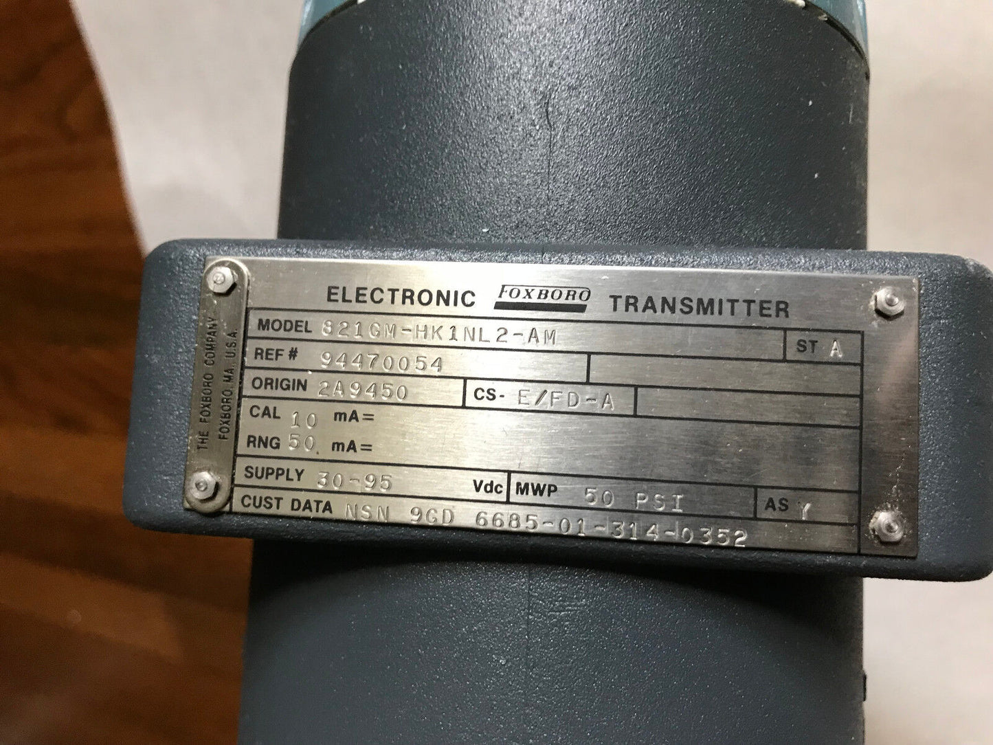 Foxboro 821Gm-Hk1nl2-Am,D0135gw,821Gm Electronic Gauge Pressure Transmitter,Eq