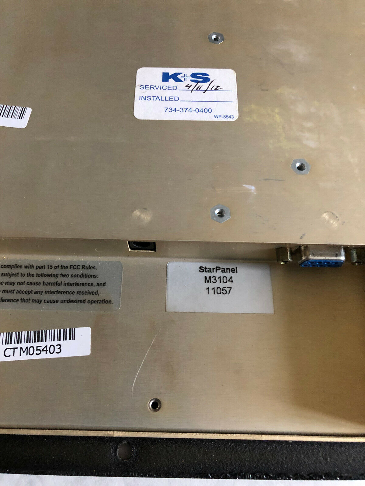 Star Panel M3104,Starpanel Technologies M3104 Touch Screen,So