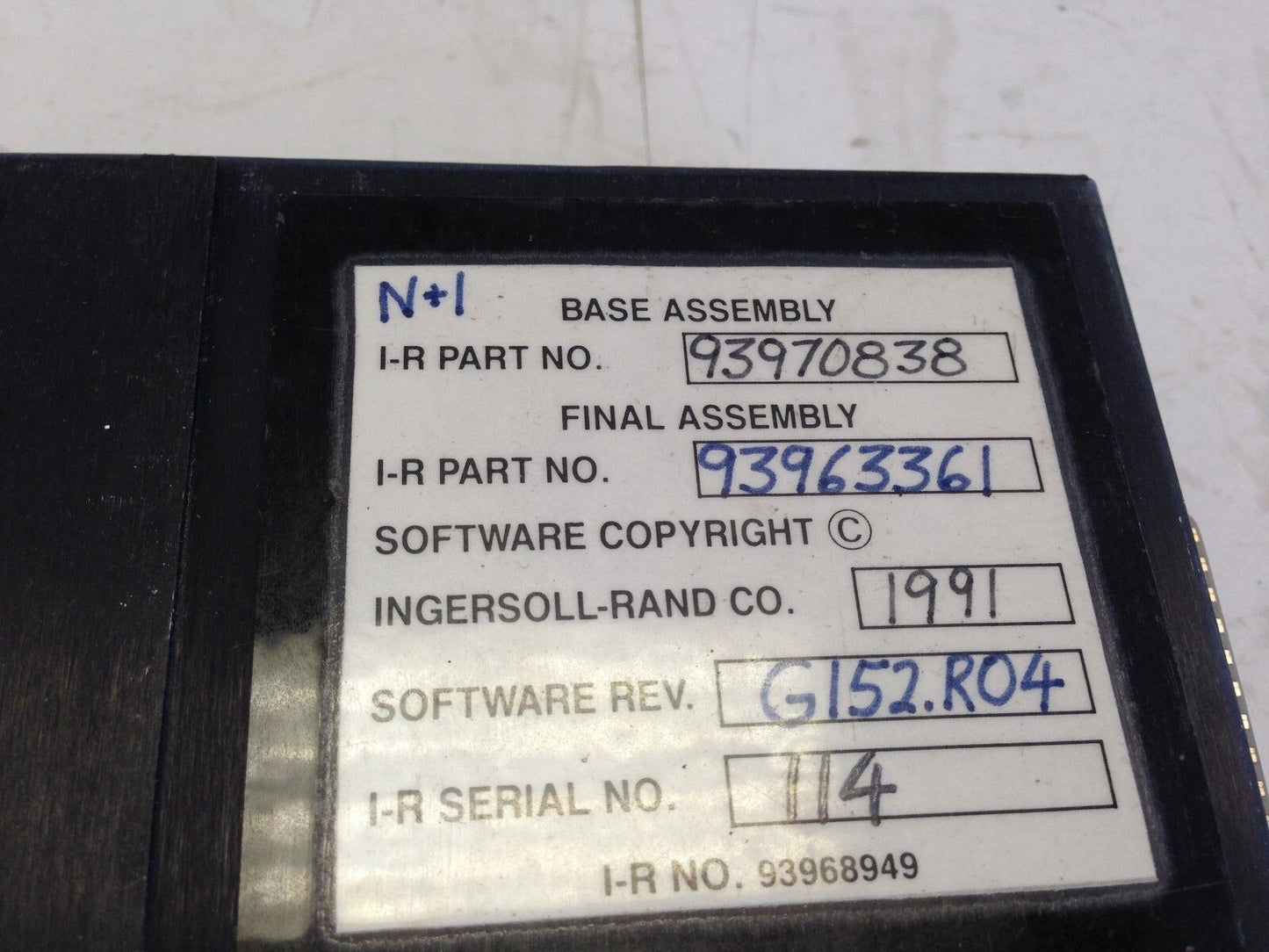 Ingersoll Rand 93970838 Micro Tas Plus N+1 Module 93990034 Cpu Fault, Fc,Sk