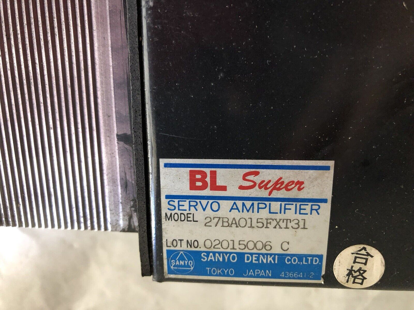 Kawasaki/ Sanyo Denki 27Ba015fxt31 Bl Super Servo Amplifier 27Bao15fxt31,Td